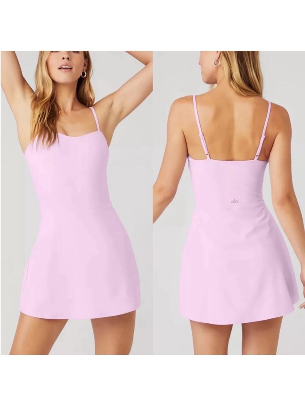 lululemon athletica Light Lilac Adjustable-Strap Mini Dress